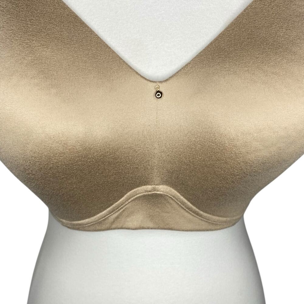 Cacique Invisible Backsmoother Bra Beige Lightly Lined No-Wire Size 46D #1123045 - Picture 6 of 13